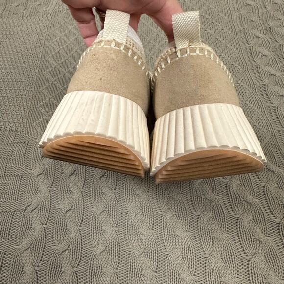 Dolce Vita Doya Neutral Tweed platform Slip On Sneaker ~ 8.5 - Picture 5 of 8